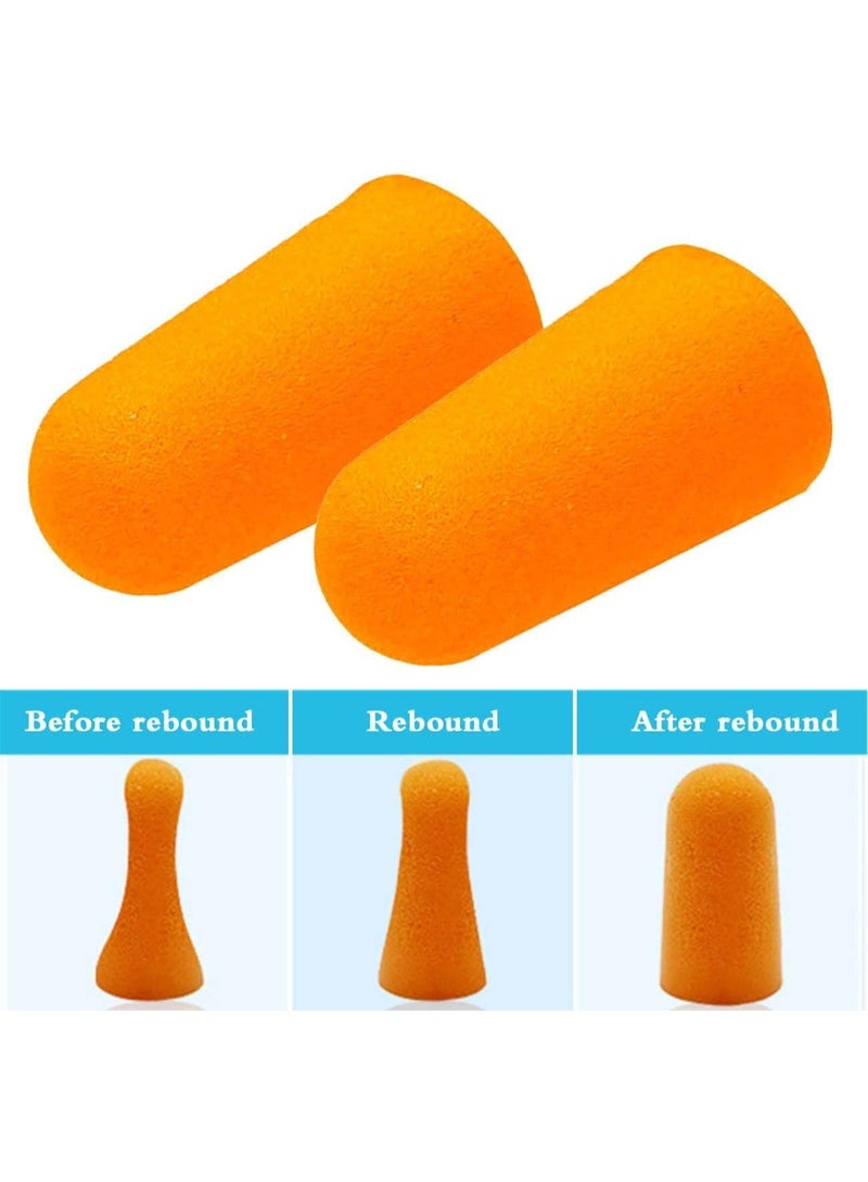 50 زوجًا من سدادات الأذن الإسفنجية الناعمة مدببة للسفر والنوم ومنع الضوضاء - Image 3